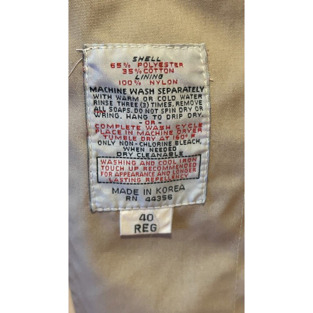 VTG London Fog Trench Coat 40R Beige Removable Pile Lining Old Money - Picture 4 of 13